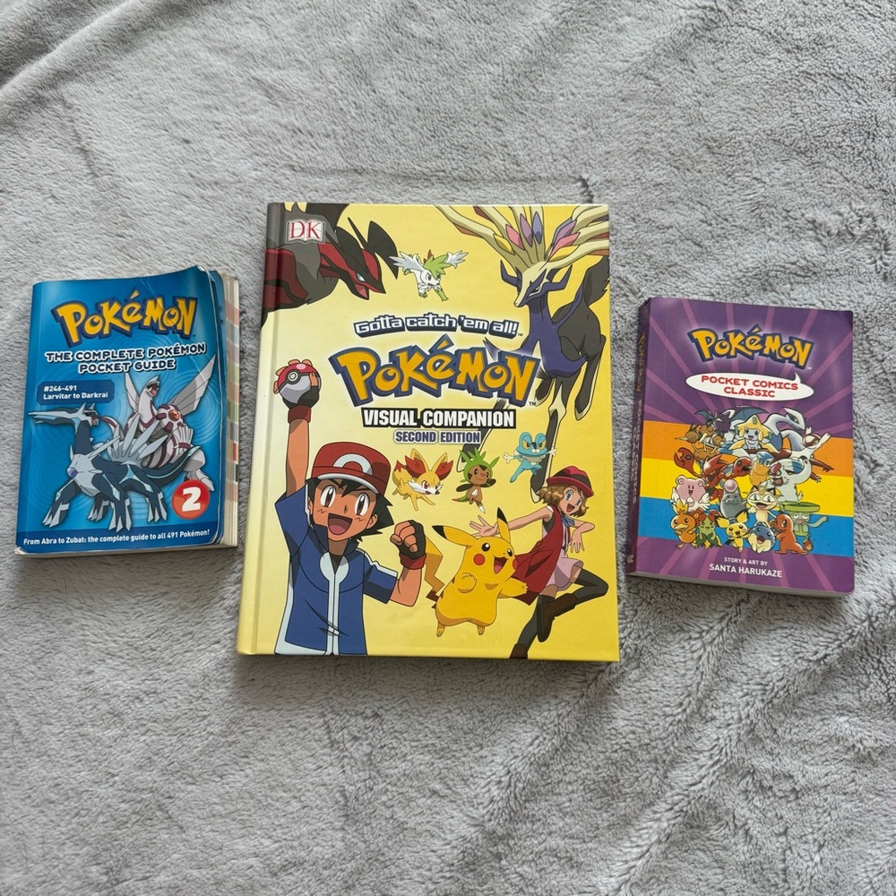 Pokémon‎ Books Pocket Comics Classic Visual Companion Pocket Guide Lot Pokedex